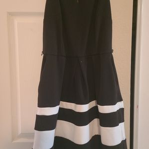 Black and White Striped Dress